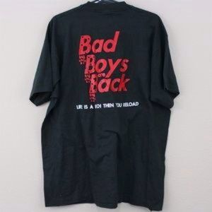 VTG Bad To The Bone Bad Boys Are Back T-Shirt D414